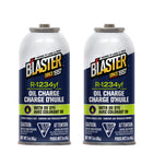 Blaster - Recharge d'huile avec réfrigérant R-1234yf 85 g - Paquet de 2-L'huile aide à lubrifier le compresseur, prolongeant la durée de vie du système de climatisation