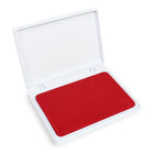 Ready 2 Learn - Tampon encreur lavable géant - Rouge - 6,2 po L x 4,1 po l - Paquet de 2-Sécuritaire à partir de 3 ans:  Ce tampon encreur non toxique adapté aux enfants est une ressource artisanale sûre pour les petits artistes. Les enfants adorent l'utiliser avec des tampons ou créer des œuvres d'art avec empreintes digitales.