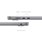 Apple - Portatif MacBook Air 15,3 po, M3, SSD 256 Go, Mémoire unifiée 16 Go, Gris Sidéral, Anglais-Image nette, son limpide: La caméra HD 1080p, les trois micros et les six haut-parleurs avec Audio spatial vous offrent un son et une image incroyables.