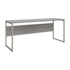 Bush Business Furniture - Table d'ordinateur hybride 72 po L x 24 po P, gris platine (HYD272PG)-Le bureau d'ordinateur 72 po L x 24 po P x 30 po H avec pieds en métal présente un espace de travail pratique et durable pour le professionnel moderne