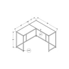 Monarch Specialties - 2157 Table D'Appoint - 36 po L/Noir/Console De Coin-5