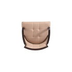 Manhattan Comfort - Lot de 2 fauteuils de salle à manger traditionnels Fifth Avenue 57 cm, revêtement simili cuir et velours, coloris beige-23,63 po L x 23 po l x 37,25 po H