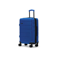 Swiss Mobility - Valise d'enregistrement à coque rigide 26.50po de la collection DXB  - Bleu-Fabriqué en ABS léger et résistant