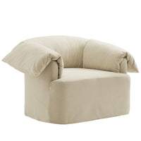 Modway - Lark Slipcover Tissu Grand fauteuil - Lin-Fauteuil couvert