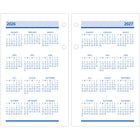 AT-A-GLANCE - Recharge de calendrier de bureau hebdomadaire QuickNotes 2026 2 pages/jour - 6 po H x 3 1/2 po l - anglais-Deux pages par jour reparties avec les week-ends complets