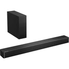 Hisense - Barre de son HS2100 2.1 avec caisson de basses sans fil - Noir-Deux enceintes puissantes et un caisson de basses sans fil, délivrant une puissance audio impressionnante de 240 W maximum, optimisent instantanément le son de votre téléviseur.