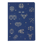 Letts - 2024-2025 agenda académique hebdomadaire/mensuel - 8 1/4 po x 5 7/8 po - Collection Zodiac assortie - Multilingue-Format minimaliste avec espace réservé pour chaque jour de la semaine