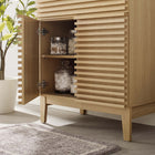 Modway - Render 30" Armoire à coiffeuse de salle de bain - Oak White-Trous centraux de 8"