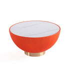 Manhattan Comfort - Ensemble de 2 tables : table basse Anderson moderne 71,5 cm et table d’appoint 40 cm - orange-Livré chez vous entièrement assemblé Aucun assemblage requis