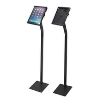 Futech - Support pour iPad au sol - 10 po x 7 po - Noir-Prise USB intégrée jusqu'au port de chargement de l'iPhone 14