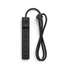 NXT Technologies - Limiteur de tension à 6 prises NX54313-CA NX54313, 4 pi, 600 joules, noir-6 prises de courant standard