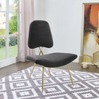 Modway - Ponder Performance Velvet Chaise longue - Noir-Revêtement en velours de performance