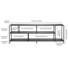 Hudson&Canal - Meuble TV Winthrop avec étagères métalliques pour téléviseurs jusqu'à 75" - Bronze noirci-9