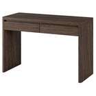 Hudson&Canal - Bureau rectangulaire Ashcroft - 48 po l - Chêne brun-La capacité de charge maximale est de 40 lb, chaque tiroir peut contenir 15 lb