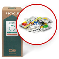 TerraCycle - Sachets de boisson - Zero Waste Box - 15 x 15 x 42 - Grande-Veuillez nous envoyer n’importe quelle marque et taille des sachets de boisson en aluminium.