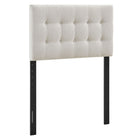 Modway - Emily Tissu tapis Tête de lit jumelée, Lin-Tissu de type lin haut de gamme
