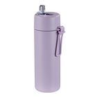 Gry Mattr - Bouteille d’eau d’entraînement avec couvercle à paille - 700 ml - Lilas-L’intérieur en acier inoxydable aide à garder les boissons froides
