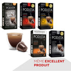 PODiSTA - Assortiment de café espresso - Compatibles Nespresso originales - paquet de 60-Compatible avec toutes les machines de Nespresso, gamme originale