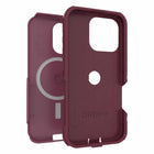 OtterBox - Coque Commuter avec MagSafe pour iPhone 16 Pro - Rouge Foxberry-Certifié DROP+ | Résiste à 3 fois plus de chutes que la norme militaire (MIL-STD-810G 516.6)