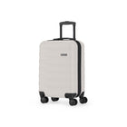Swiss Mobility - SEA Ensemble de 3 valises rigides - Lait d'avoine-Poignée de chariot télescopique conçue de manière ergonomique pour le confort