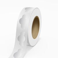 JAM Paper - Rouleaux d'étiquettes standard - sceau anniversaire - 1 3/8 x 2 5/8 - feuille métallique argentée - 125 étiquettes/rouleau-Couleur : feuille brillante argentée durable | Faites ressortir votre courrier avec des étiquettes d'adresse d'expédition colourées.