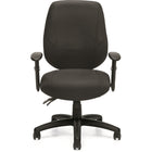 Offices to Go - Fauteuil d’opérateur à dossier moyen Six 31, Quilt noir-Réglage de l’inclinaison et de la tension de l’assise et du dossier à levier unique