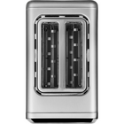 Salton - grille-pain tactile - 2 tranches acier inoxydable-Rangement du cordon pratique et s’éteint automatiquement lors d’un blocage