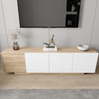 Nexera - Meuble TV Riva, 72 po, Érable naturel et blanc-6