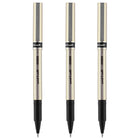 uni-ball – Stylos à bille roulante Deluxe – 0,7 mm – noir – paquet de 3  -Couleur de l'encre : Noir