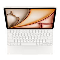 Apple - Magic Keyboard pour iPad Air 13 po (M2) - Anglais (États-Unis) - Blanc-Clavier Magic Keyboard