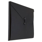 JAM Paper - Portefeuille Kraft à Boutons et Attaches à Ficelle Grand - 9 1/4 x 14 x 3/8 - Noir Recyclé-Taille : Grand (9,25 po x 14 po x 0,375 po)