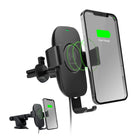 HyperGear - Support de charge rapide sans fil Gravity 15 W - Noir-Conception 2-en-1 : support de chargement sans fil et pour téléphone