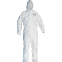 Kimberly-Clark Professional - Combinaisons Kleenguard A20, T-Grand, Blanc, Sms, paquet de 12-Couleur Blanc