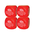 Kagan Publishing - Ensemble de 8 cubes de compréhension de lecture pour la classe, Lot de 8-Exemple : écrivez trois questions vraies ou fausses sur la lecture