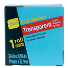 Seal-It - Rouleau de recharge de ruban adhésif transparent - 3/4 po x 1296 po-Ruban adhésif transparent longue durée qui ne jaunit jamais et peut être utilisé pour la protection des étiquettes ou des adresses
