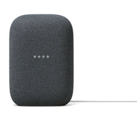 Google Nest Audio - Charbon -Écoutez la musique comme elle devrait être entendue. Grâce au haut-parleur de graves, au haut-parleur d'aigus et au logiciel de réglages du Nest Audio, des voix claires et des basses puissantes remplissent votre pièce
