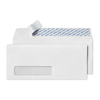 Jam Paper - Enveloppes à fenêtre n° 10 avec bande adhésive autocollante, 4 1/8 po H x 9 1/2 po l, Blanc, Paquet de 50-Enveloppes à fenêtre n° 10 (4 1/8 x 9 1/2)