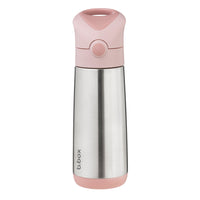 b.box - Bouteille Isotherme - 500ml - Écrasé de Rose (Blush Crush)-Isolation triple couche garde les boissons froides jusqu’à 8h ou chaudes jusqu’à 6h