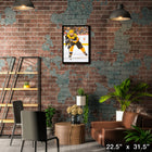 Evgeni Malkin Pittsburgh Penguins Skating sur toile - Toile encadree - 22" x 31"-Sous licence officielle de la LNH et de l'AJLNH