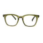 Gry Mattr - Lunettes Engaged écolos anti-lumière bleue +1.50-Vert olive cristallin brillant