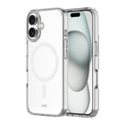 AXS - ULTRA CLEAR étui testé compatible MagSafe contre les chutes pour Apple iPhone 16 - Transparent-Protection anti-UV pour afficher clairement le design original de votre cellulaire