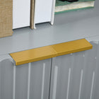 HOMCOM - Armoire d’appoint 35,4 po L - gris-Assemblage requis 