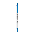 BIC - Stylos à bille Clic Stic à pointe rétractable - 1,0 mm - bleu - Paquet de 12-Barillet rond confortable
