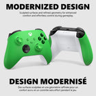 Microsoft - Xbox Manette sans fil - Vert vélocité-40 heures d'autonomie de la batterie vous permettent de jouer sans interruption pendant de longues périodes