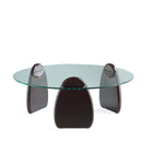 Manhattan Comfort - Ensemble de 2 tables basse et d’appoint Artesia Modern Glam - Noyer foncé-Assemblage à domicile requis Tout le matériel inclus