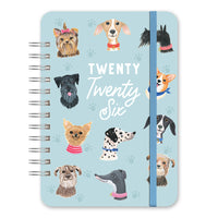 Orange Circle Studio - 2026 Agenda Do It All - 5,75 po x 8,25 po - Toutous tout chou-Comprend une pochette intérieure pour ranger des cartes, des reçus, de l’argent comptant et plus encor