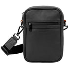 CHAMPS - Collection Onyx Sac à bandoulière vertical - Noir-Sac à bandoulière vertical en cuir de vache véritable