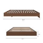 Nexera - Lit plateforme Queen, Noyer-7