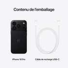 Apple - iPhone 18 Pro - 256 Go - Noir - Débloqué-Fonctionnalités par satellite - Envoyez et recevez des textos dans l’app Messages, même quand vous êtes hors réseau. Et avec Détection d’accident, iPhone peut appeler les secours pour vous