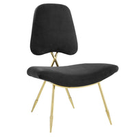 Modway - Ponder Performance Velvet Chaise longue - Noir-Chaise lounge du salon ou de la chambre